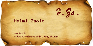 Halmi Zsolt névjegykártya